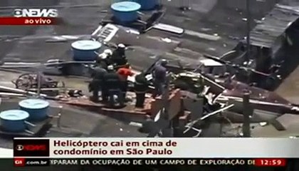 Brazil Sao Paulo helicopter crash- Pilot dead and three injured