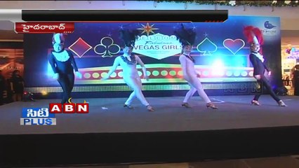 New Year celebrations - Vegas Girls dance in Sujana Mall  Hyderabad (28-12-2014)