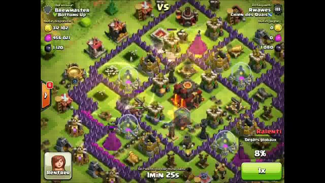 Clash of Clans FR Ma course au trophées 2 Master + Attaque en live