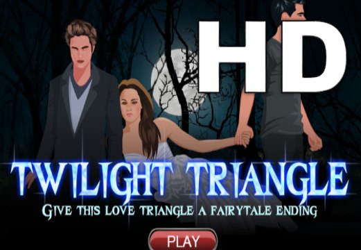 Dating and kissing games - Twilight Triangle Love kiss Game - Gameplay Walkthrough