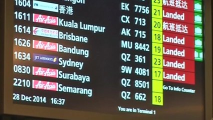 Families await news as search for missing AirAsia plane halts for night