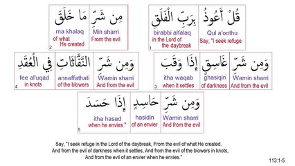 Surah 113 Al Falaq The Dawn The Daybreak recited by Minshawi.wmv  Video Dailymotion