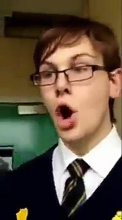 Crazy school prankster