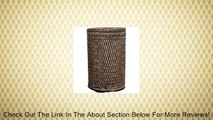 Lamont Home Handcrafted Rattan 20-Liter Step Can Trash/Recycling Bin, Honey Review