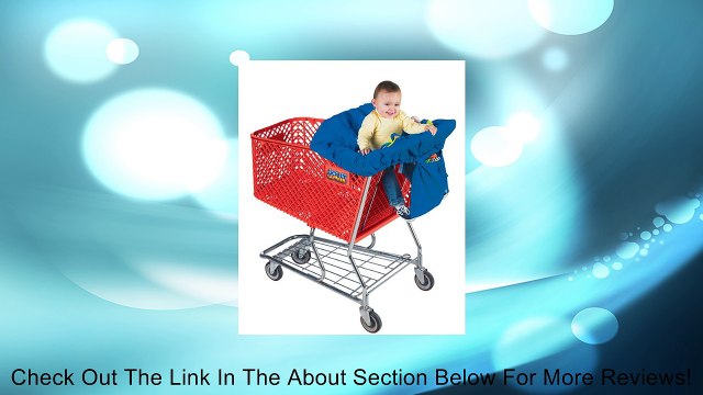 Jolly Jumper Sani-Shopper Shopping Cart Cover With Safety Belt- Fits Most Resturant High Chairs- Blue Review