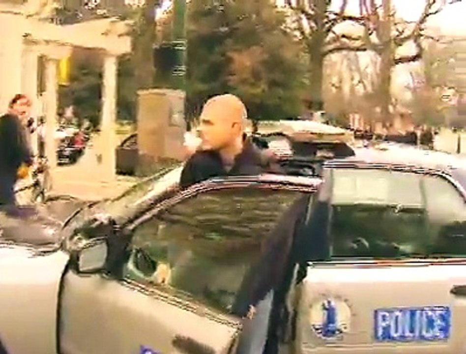 Police car almost Killed a Man