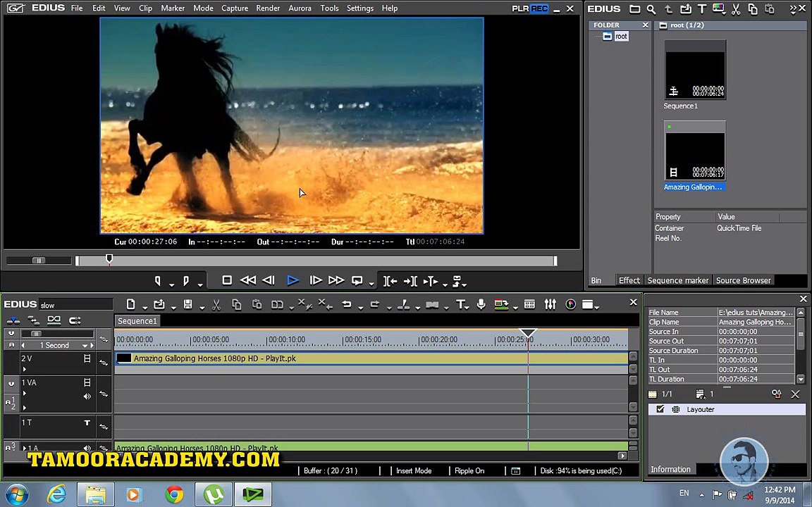 how to edit video speed fast to slow in edius urdu tutorial