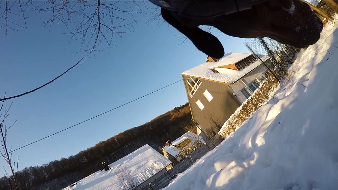 Adina gegen den Schnee