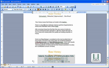 Free MS Word 2003 Training in Urdu- IACA (14)