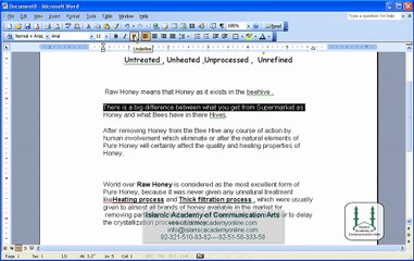 Free MS Word 2003 Training in Urdu- IACA (21)