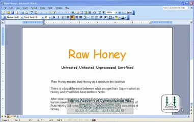 Free MS Word 2003 Training in Urdu- IACA (48)