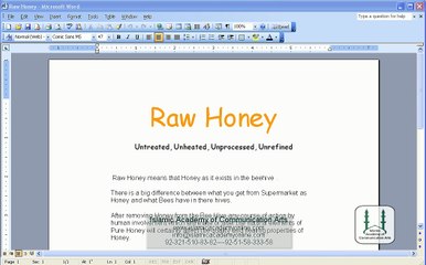 Free MS Word 2003 Training in Urdu- IACA (49)