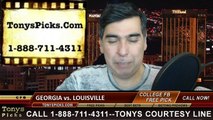 Louisville Cardinals vs. Georgia Bulldogs Free Pick Prediction Belk Bowl NCAA College Football Odds Preview 12-30-2014
