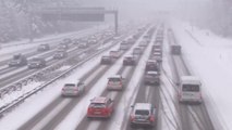 Snow and ice traps those hoping to hit the slopes in Bavaria