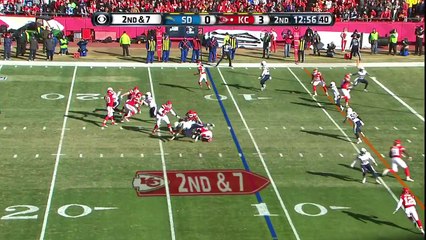 Bowe fumbles, Kelce recovers for an 11-yard touchdown