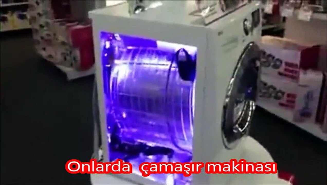 onlarda çamaşır makinası bizde çamaşır