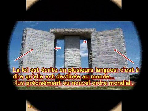 Secret des Georgia guidestones des illuminatis par bordcham