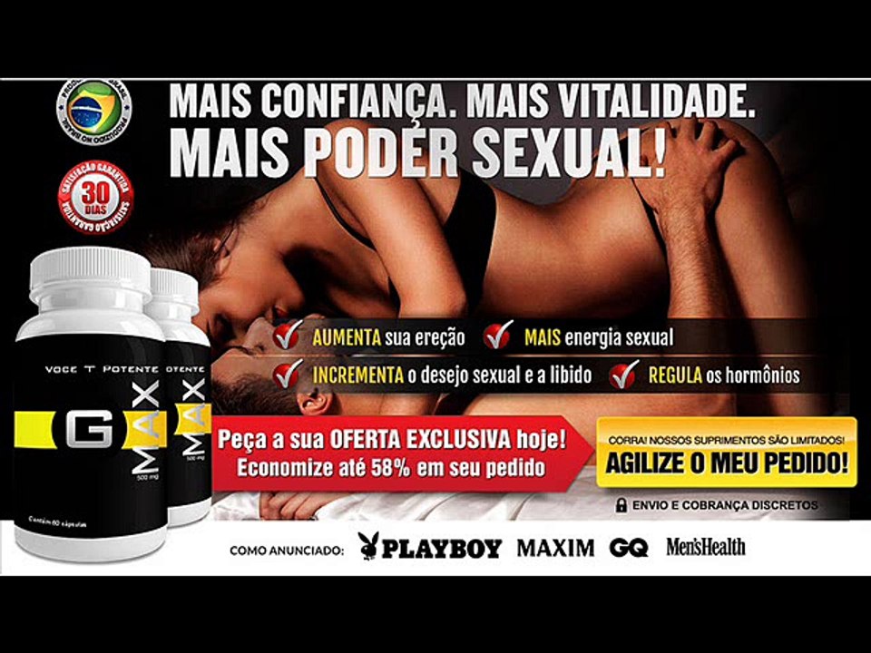 Estimulante Masculino GMAX - Potência Sexual
