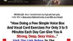 Deep Voice Mastery THE HONEST TRUTH Bonus + Discount