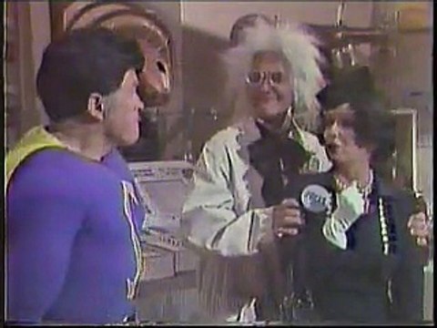 SKETCH: Superiorman with Debbie Reynolds, Sammy Davis, Jr., Pat Boone, Debbie Boone