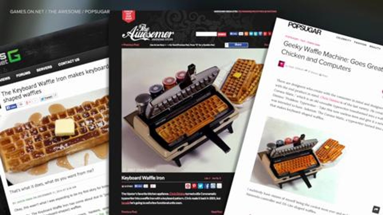 Keyboards For Breakfast? Keyboard Waffles That Is.