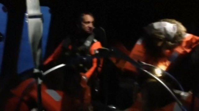 Rescuers airlift passengers from burning ferry in Adriatic