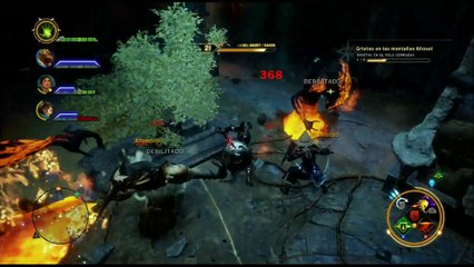Dragon Age Inquisition gameplay parte 62, Puzzle de las antorchas de la tumba enana del Coloso en el Yermo Siseante