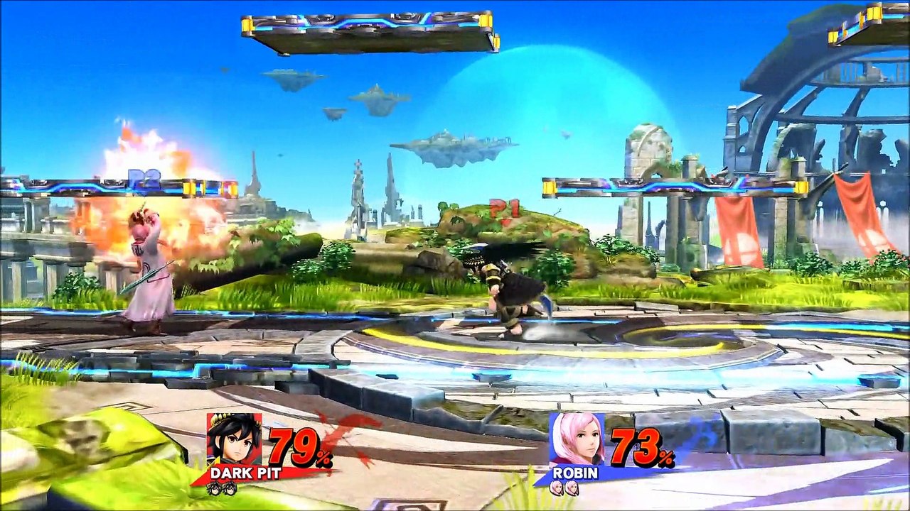 Super Smash Bros 4 Wii U Shinra (Pit) vs. Roy (Robin)