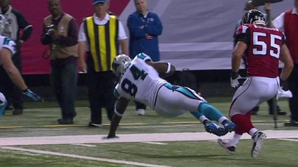 Newton hits Dickson for a 5-yard touchdown