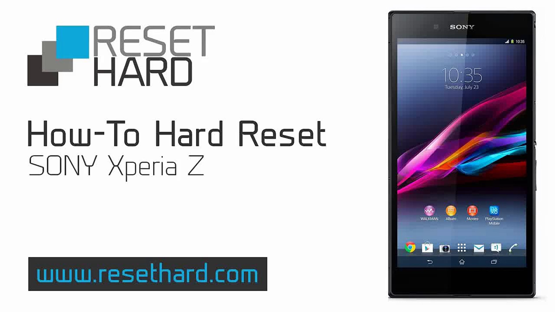 How To Hard Reset SONY Xperia Z - video Dailymotion