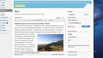 How to Use WordPress (4 of 7) - Creating a Static Page