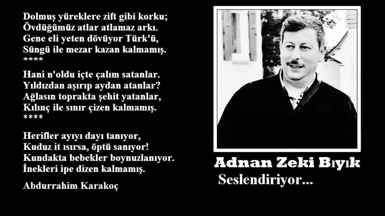 A Karakoç Şiiri-Adnan Zeki Bıyık (Kalmamış)