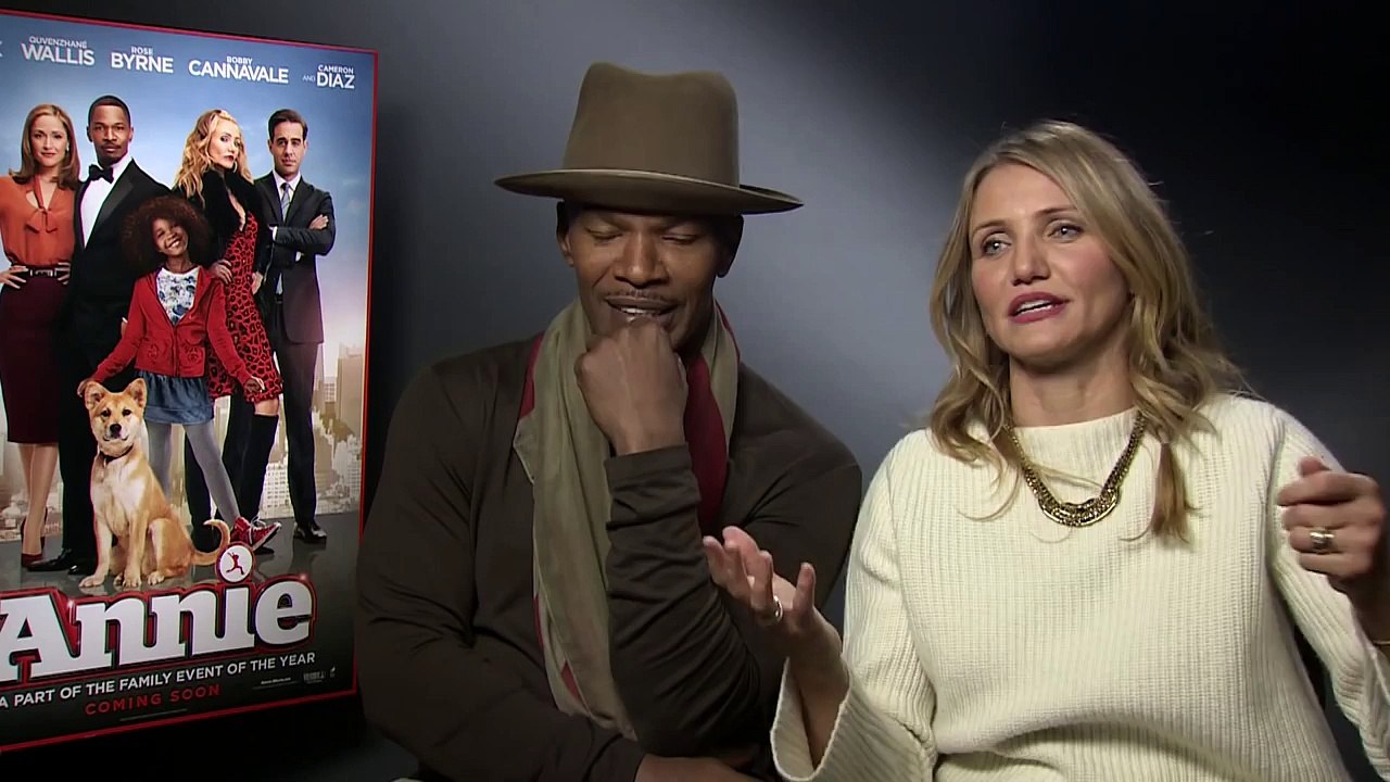 Annie - Interview: Cameron Diaz & Jamie Foxx - At Cinemas December 20