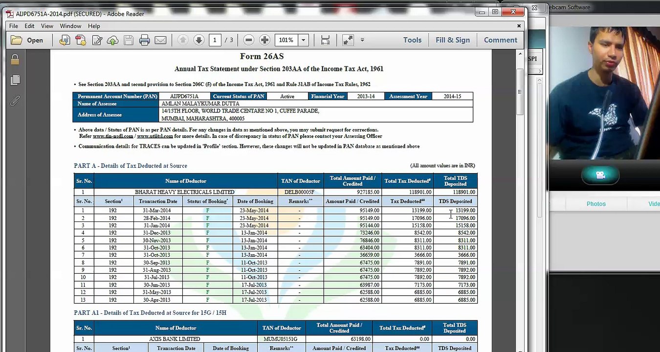 1091 (Income tax ) Why it is important to mention different TAN numbers in tax return for availaing tax credit
