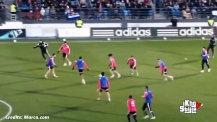 Increible Gol de Isco en el entrenamiento del Real Madrid - estadio Alfredo di Stéfano _ 28-12- 201