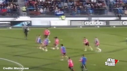 Isco ridiculise la défense du Real Madrid à l'entraînement !