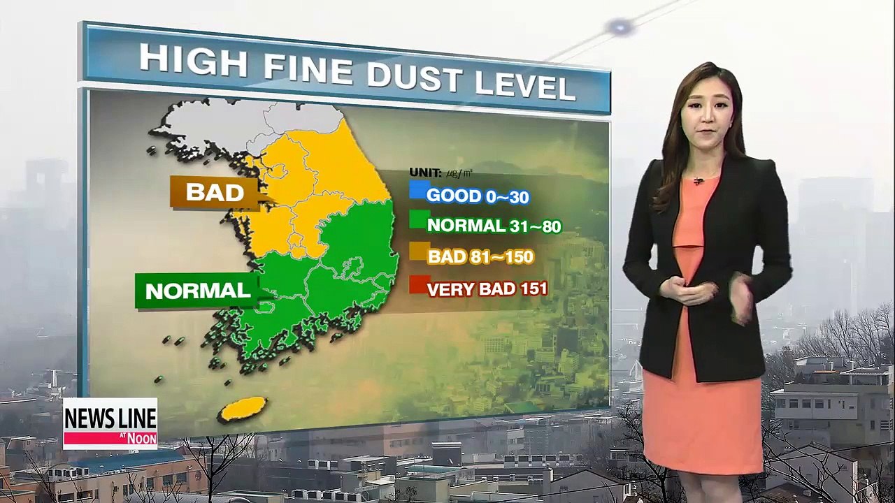 Mild afternoon with high levels of fine dust