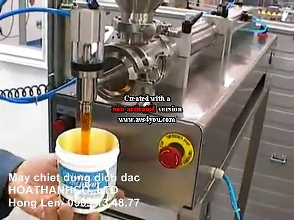 máy chiết rót dịch sệt, máy chiết rót dịch đặc, máy chiết rót  dịch bán  tự động