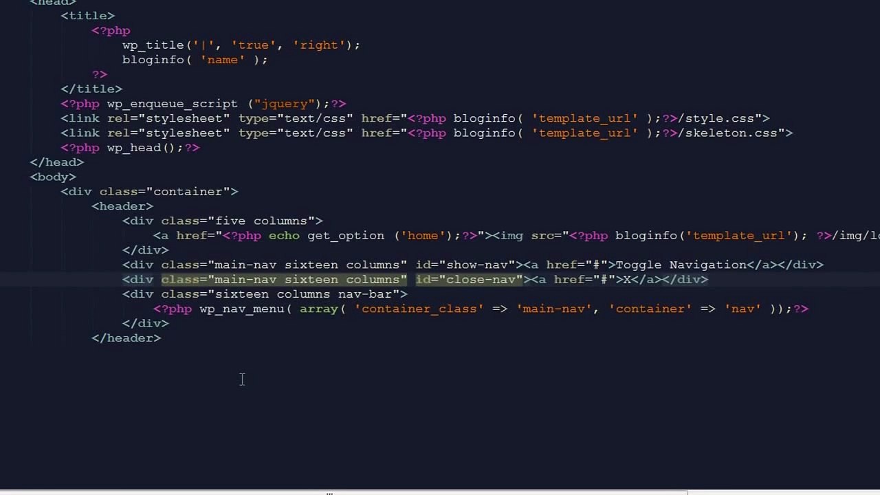 Responsive Wordpress Theme Tutorial - Part 7 - jQuery Toggle Menu