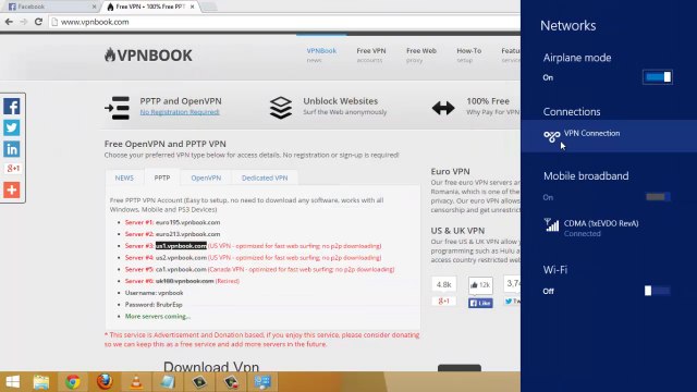 How to Create Vpnbook Connection in Windows 8 and Windows 8.1 To Unblock all Blocked Sites