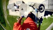 Dunya News-Unbelievable Bike Riding on Climbing Wall