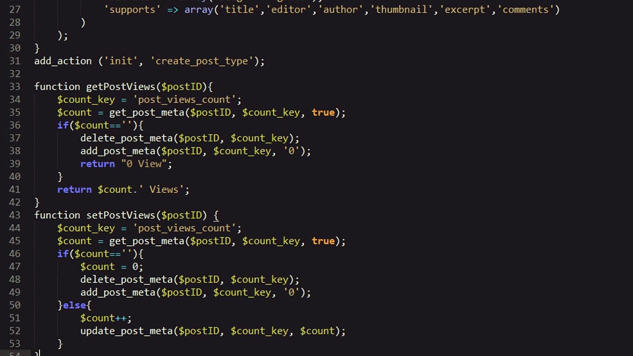 Responsive Wordpress Theme Tutorial - Part 20 - POST VIEW COUNT