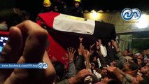 بالفيديو..  تشيع جثمان شهيد الهجوم الإرهابي بميدان سفنكس بالجيزة