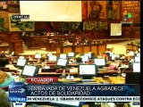 Asamblea ecuatoriana aprueba resolución en solidaridad con Venezuela