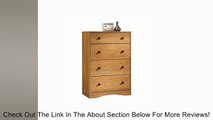 4 Drawer Dresser Chest - Highland Oak Finish Review