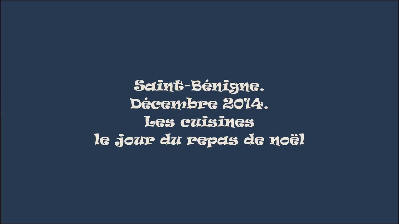 Saint-Bénigne. Cuisine de la cantine décembre 2014.