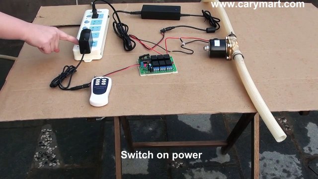 Wireless remote control Solenoid Valve for water pipe