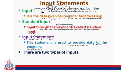 Input and Input statements