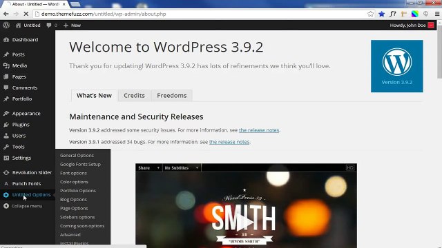 untitled WP Using Google Fonts