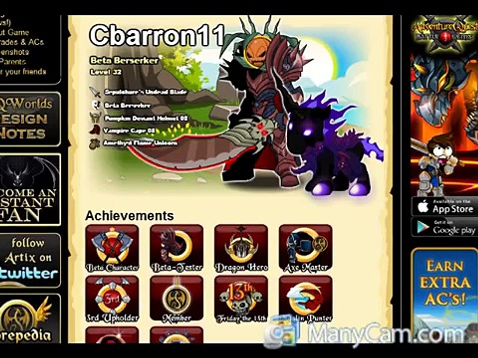 Selling Aqworlds account (RARE)(BETA)(3)